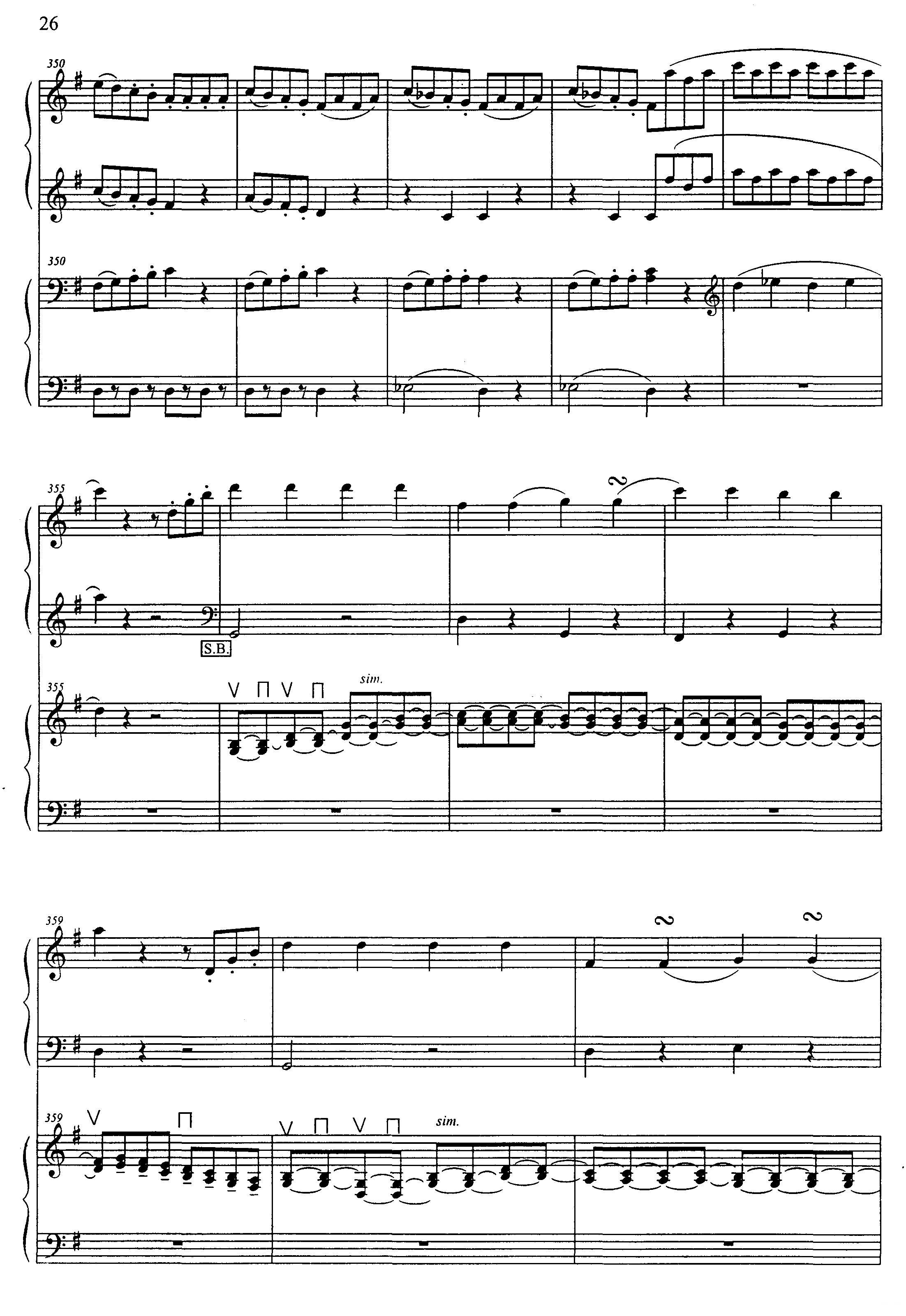 G大调弦乐小夜曲 第四乐章（二重奏）手风琴曲谱（图8）