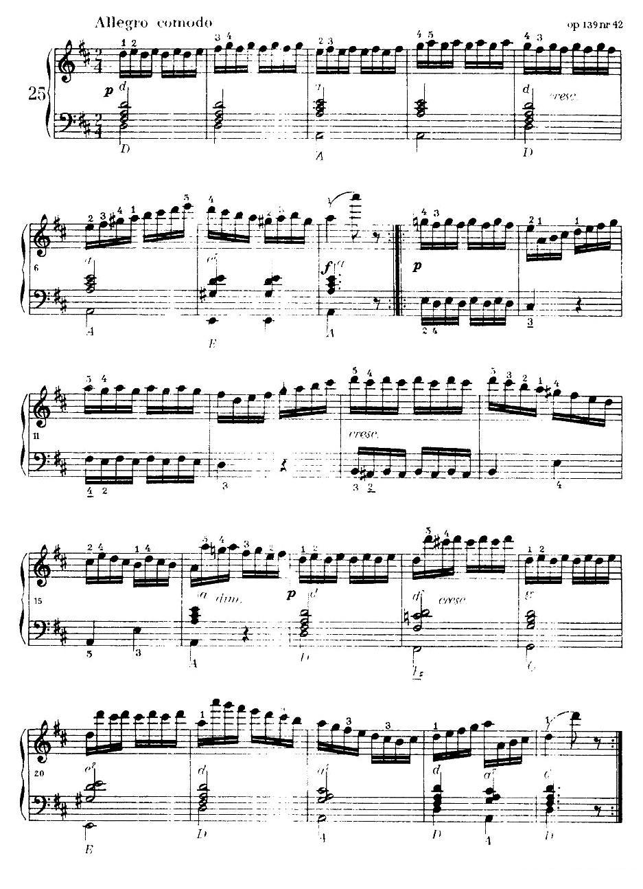 《车尔尼手风琴练习曲集》（第Ⅰ册）（22—36）手风琴曲谱（图4）