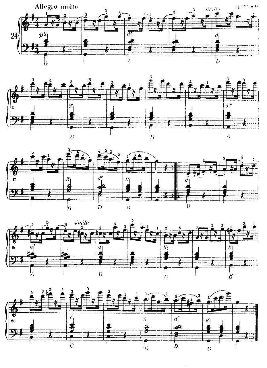 《车尔尼手风琴练习曲集》（第Ⅰ册）（22—36）手风琴曲谱（图3）