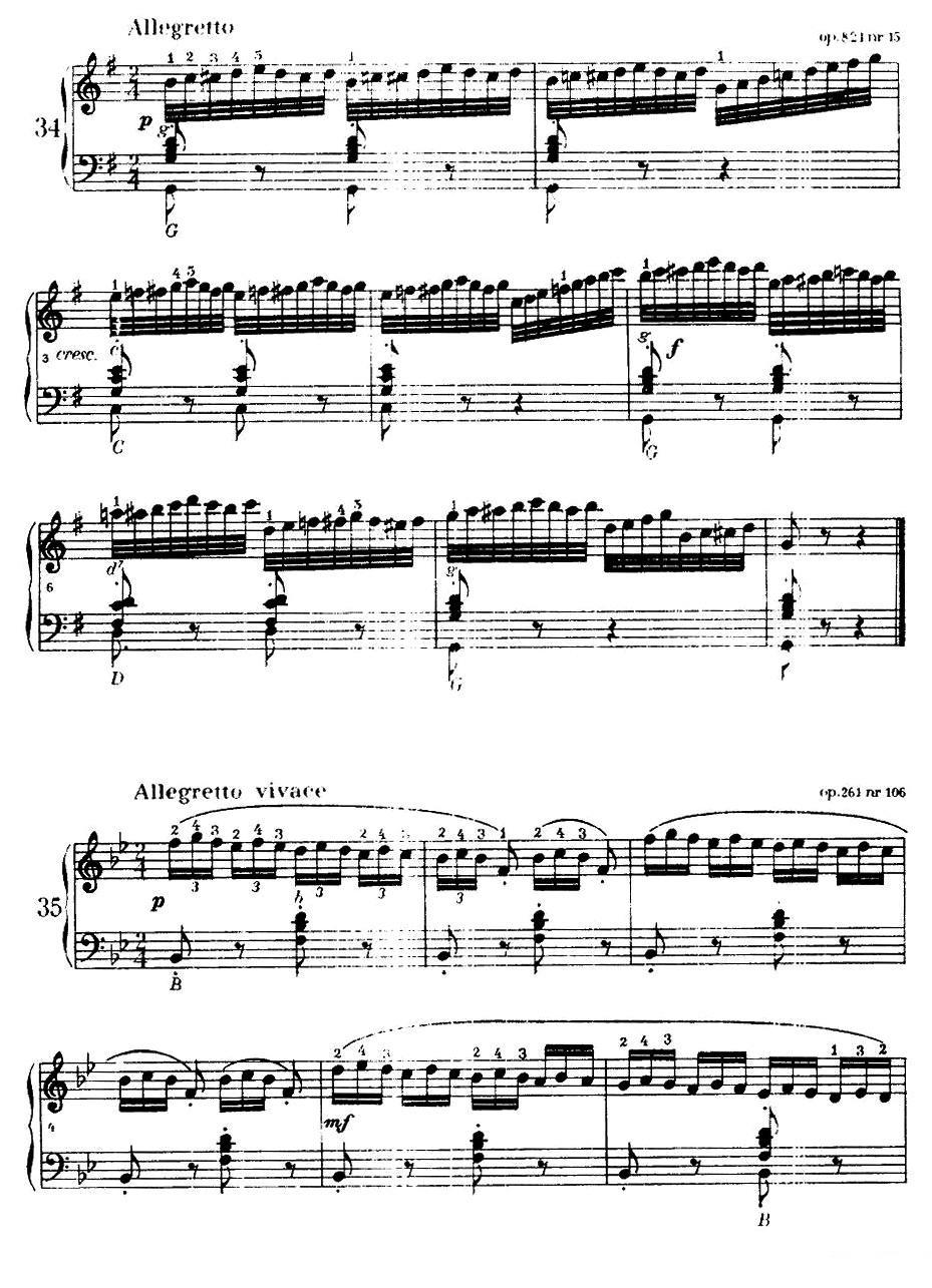 《车尔尼手风琴练习曲集》（第Ⅰ册）（22—36）手风琴曲谱（图10）