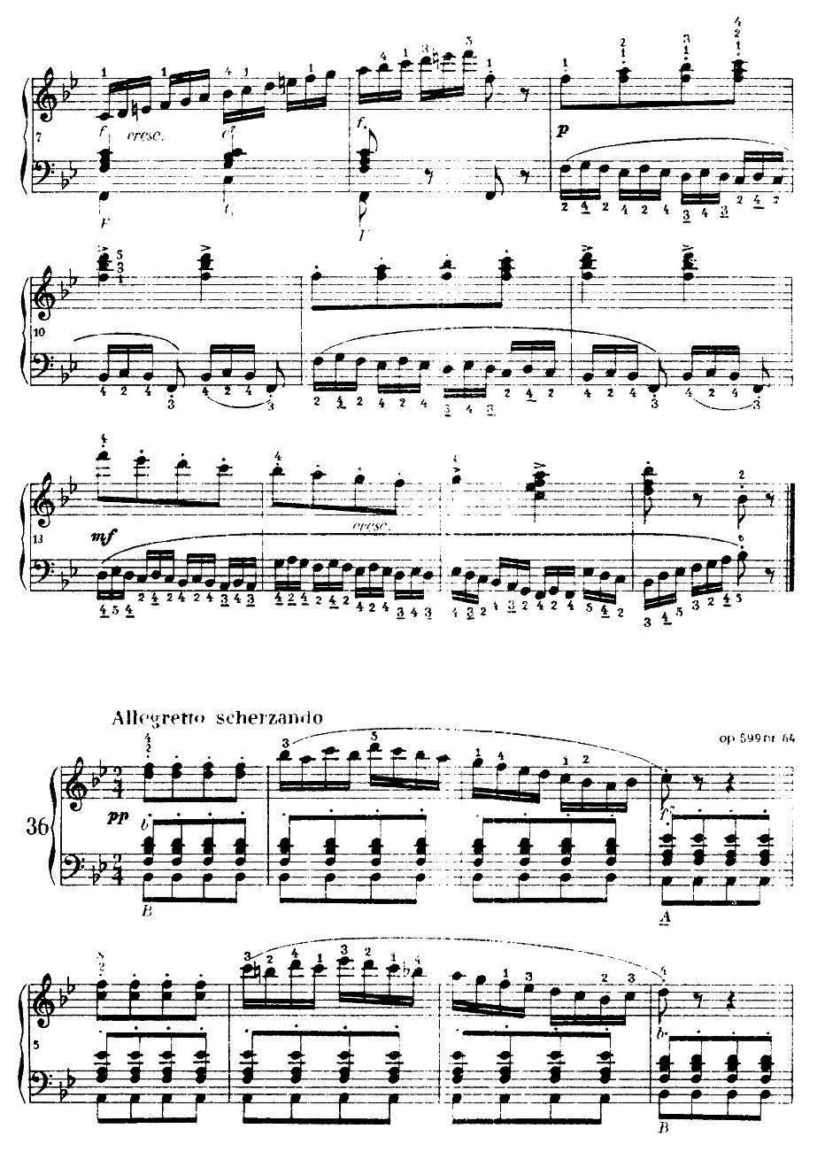 《车尔尼手风琴练习曲集》（第Ⅰ册）（22—36）手风琴曲谱（图11）