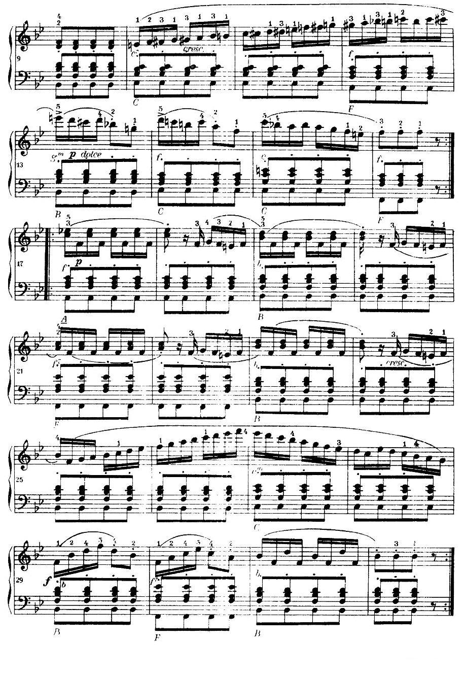 《车尔尼手风琴练习曲集》（第Ⅰ册）（22—36）手风琴曲谱（图12）