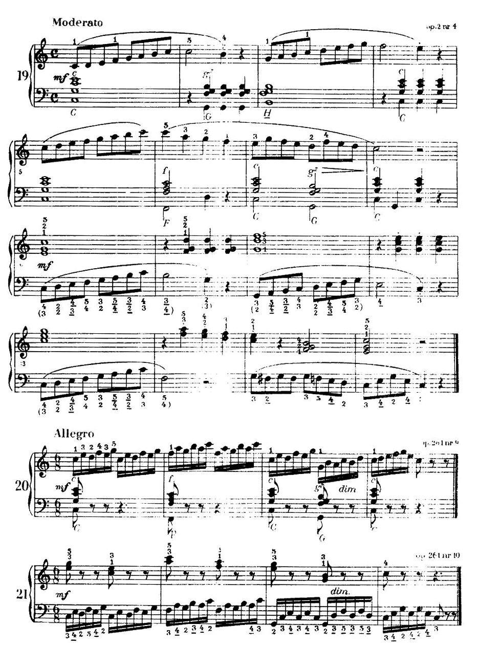 《车尔尼手风琴练习曲集》（第Ⅰ册）（10—21）手风琴曲谱（图8）