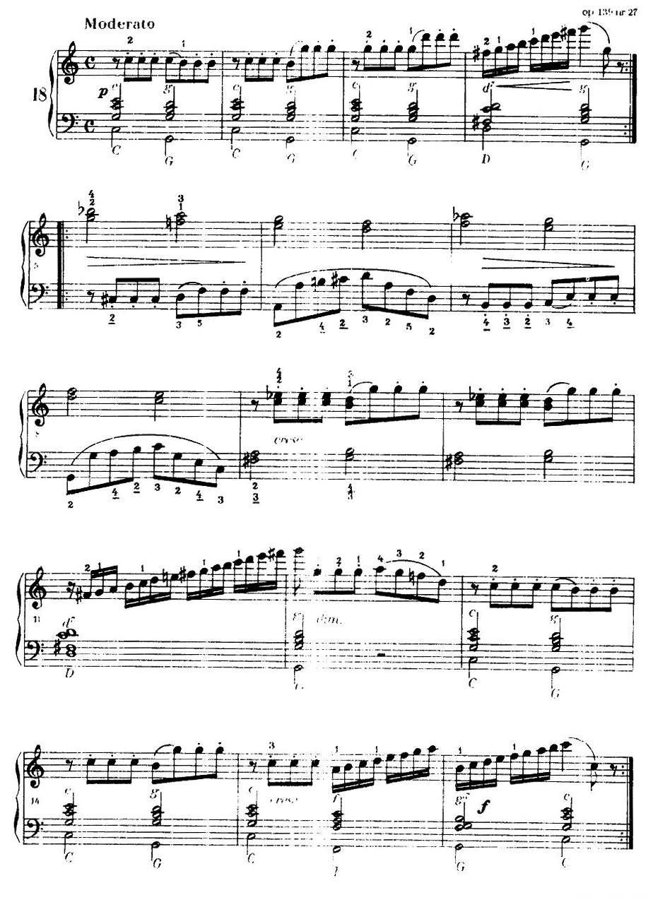 《车尔尼手风琴练习曲集》（第Ⅰ册）（10—21）手风琴曲谱（图7）