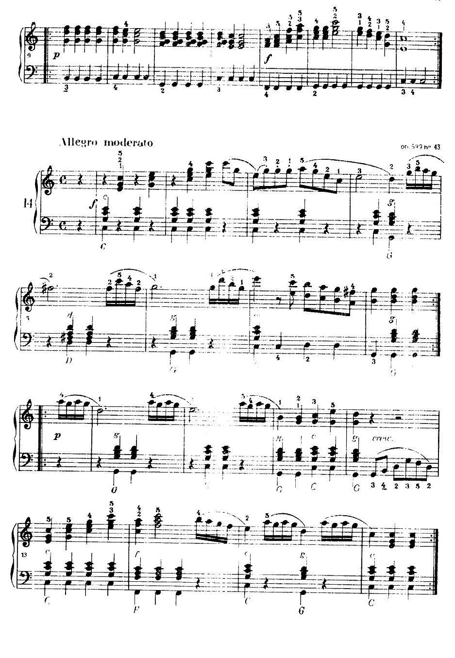 《车尔尼手风琴练习曲集》（第Ⅰ册）（10—21）手风琴曲谱（图3）