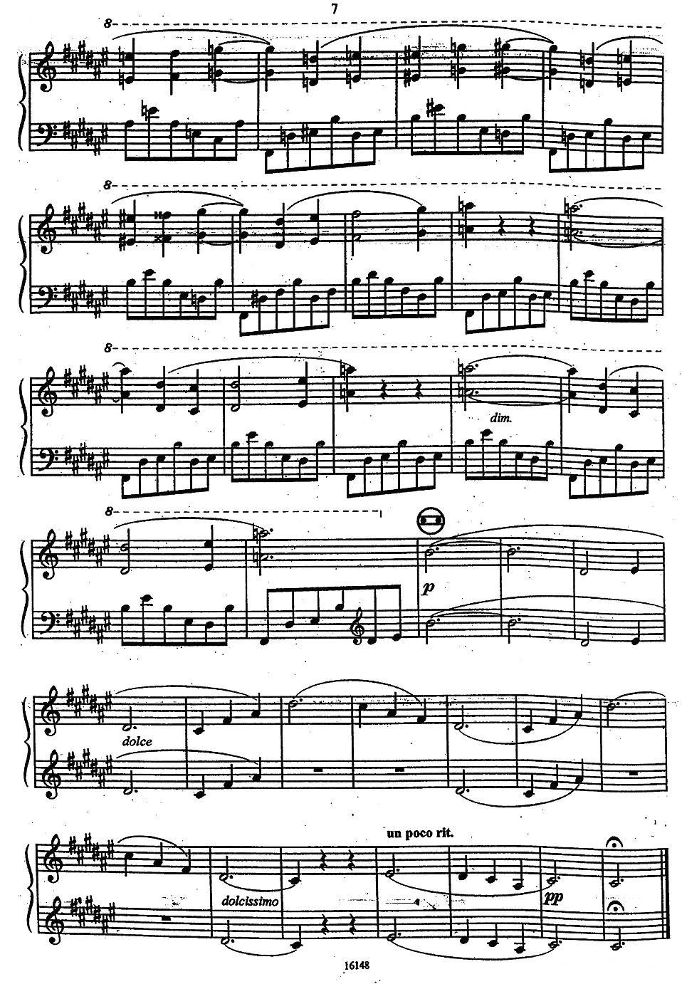被遗忘的圆舞曲（第一首）手风琴曲谱（图7）