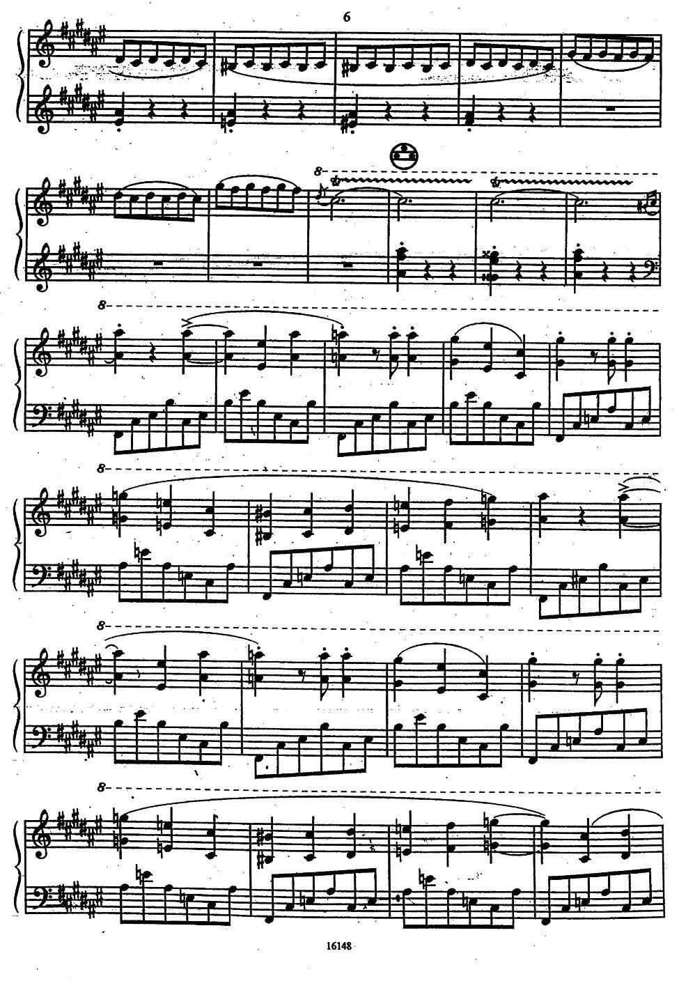 被遗忘的圆舞曲（第一首）手风琴曲谱（图6）