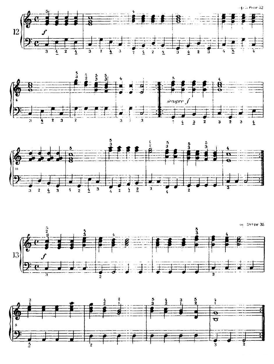 《车尔尼手风琴练习曲集》（第Ⅰ册）（10—21）手风琴曲谱（图2）