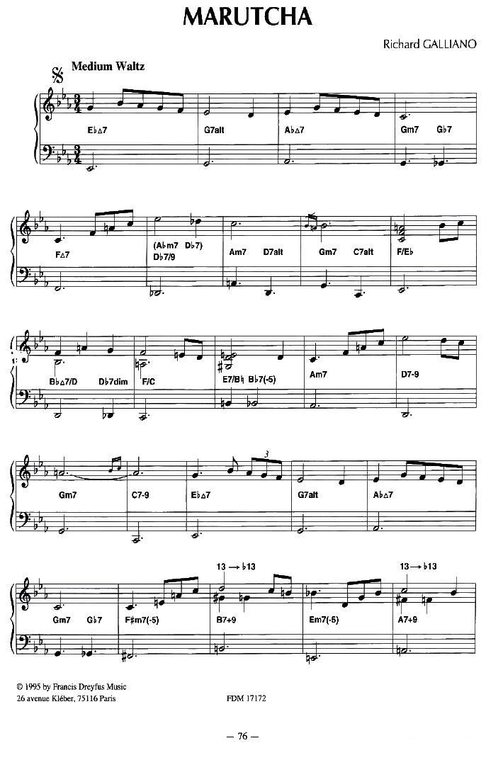 MARUTCHA手风琴曲谱（图1）