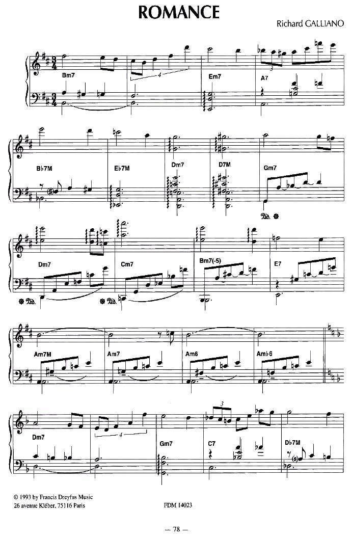 ROMANCE手风琴曲谱（图1）