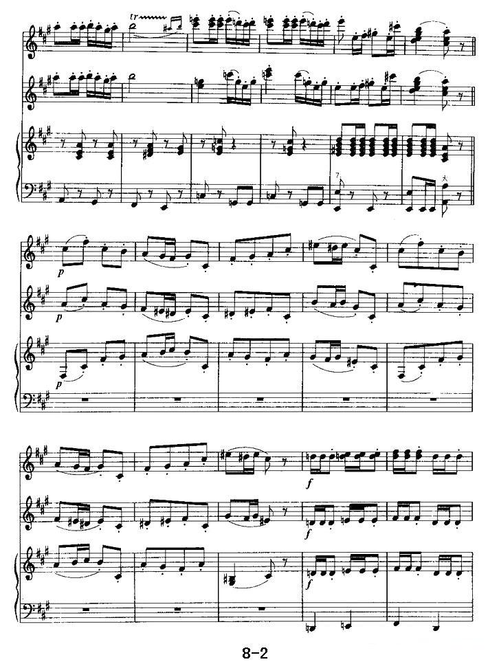 《卡门》序曲（二重奏）手风琴曲谱（图2）