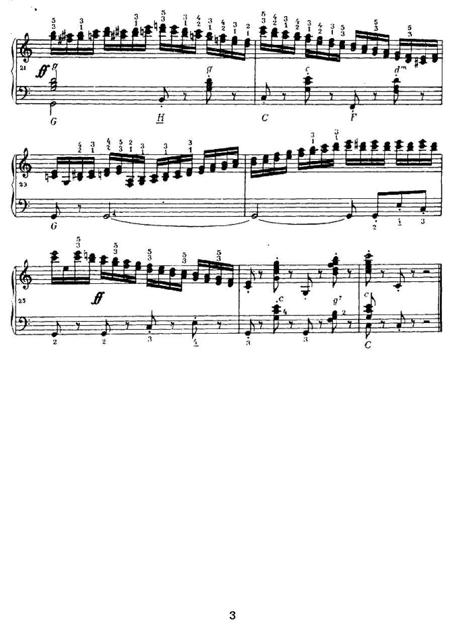手风琴练习曲（4）手风琴曲谱（图3）