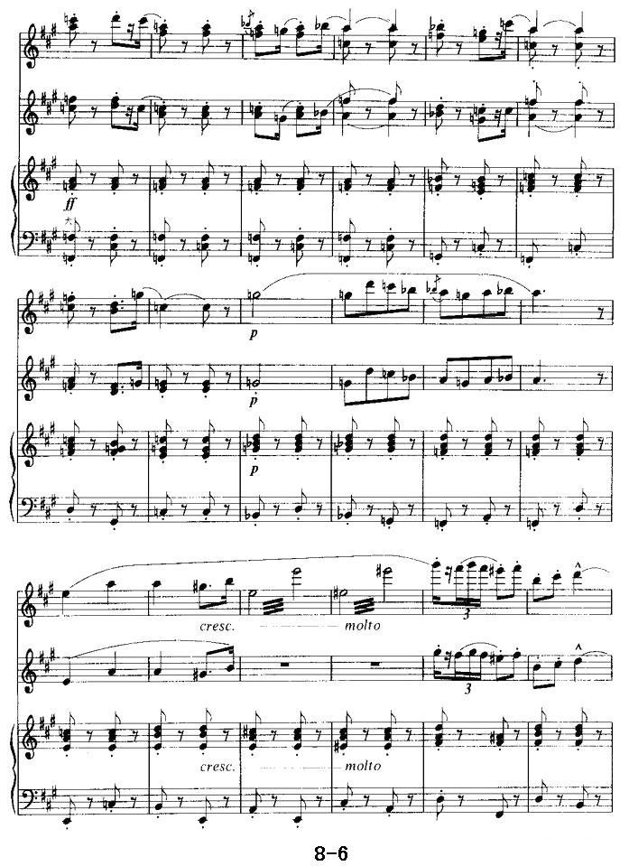 《卡门》序曲（二重奏）手风琴曲谱（图6）