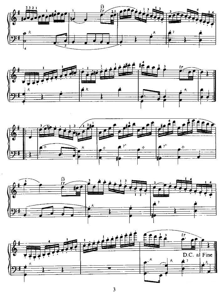嬉戏曲手风琴曲谱（图3）