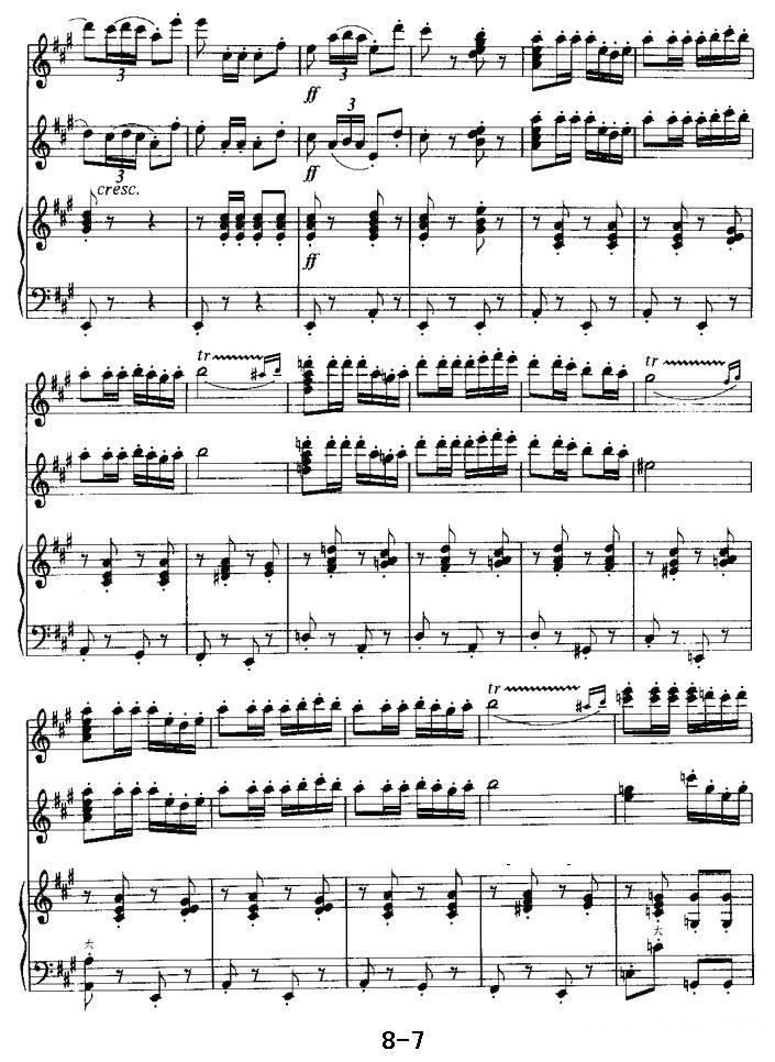 《卡门》序曲（二重奏）手风琴曲谱（图7）