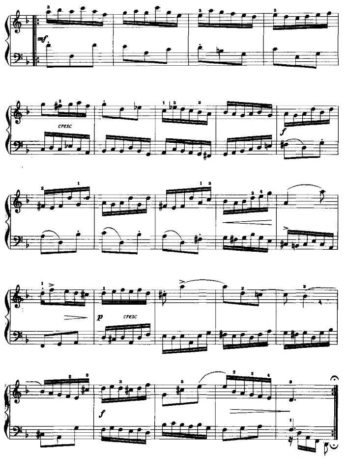d小调前奏曲手风琴曲谱（图2）