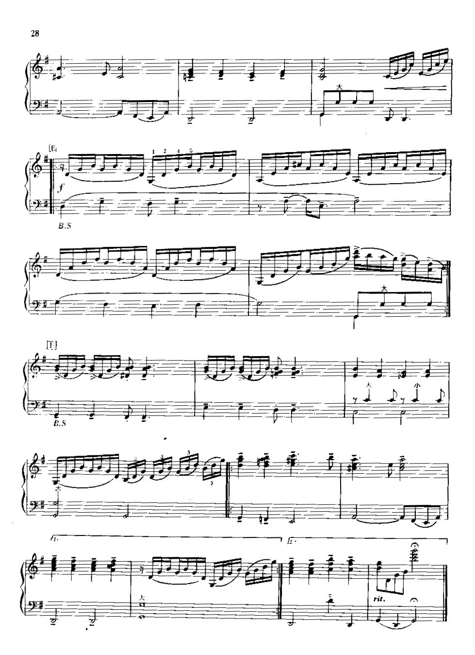 柔情蜜意手风琴曲谱（图2）