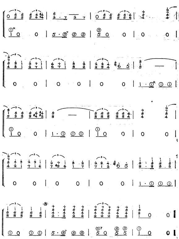 鸽子2手风琴曲谱（图1）