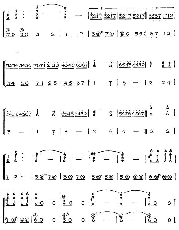 少年犯4手风琴曲谱（图1）