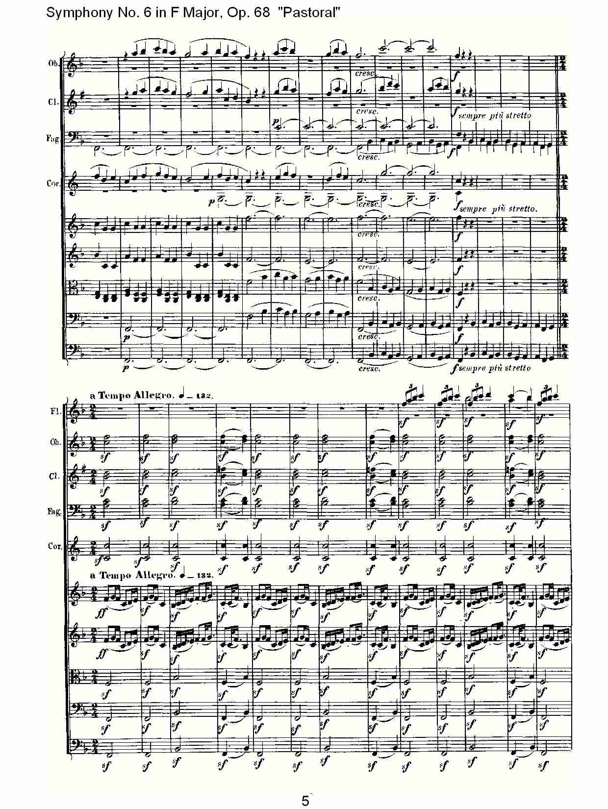 F大调第六交响曲 Op.68 “田园” 第三乐章总谱（图6）