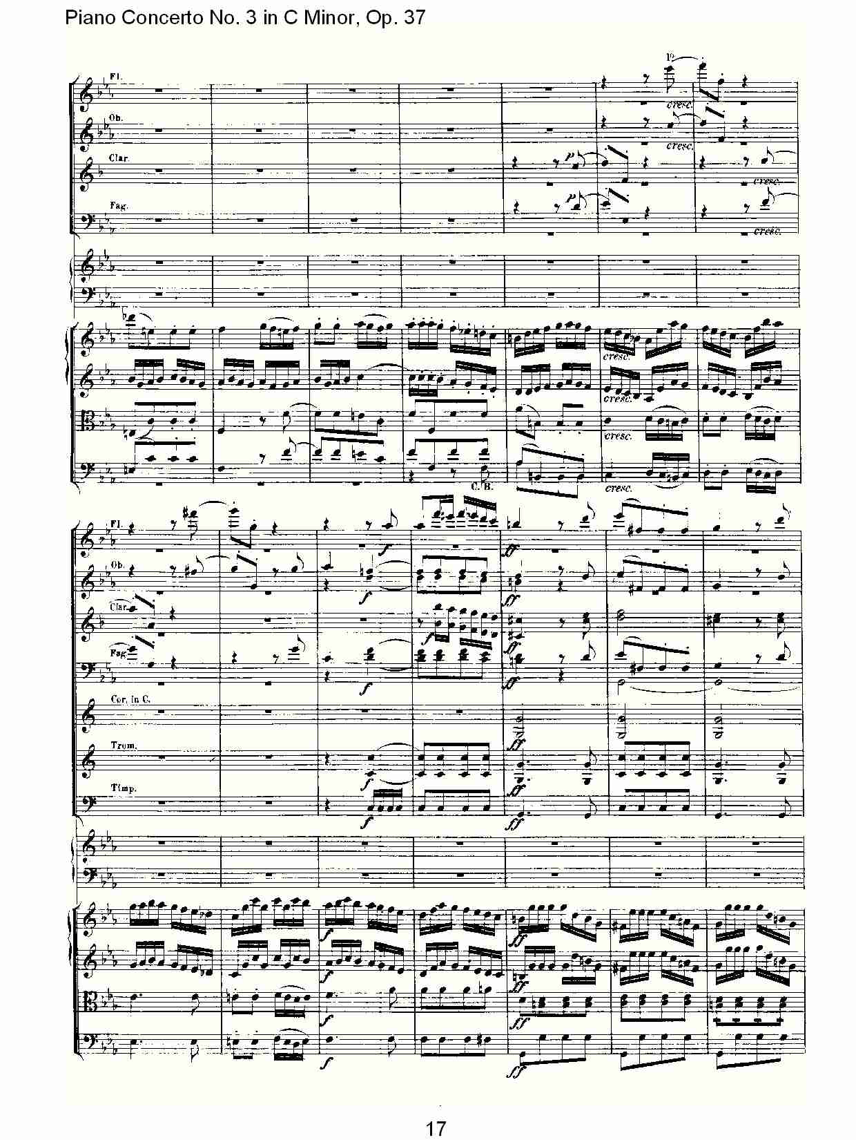 Ｃ大调钢琴第三协奏曲 Op.37 第三乐章（二）总谱（图7）