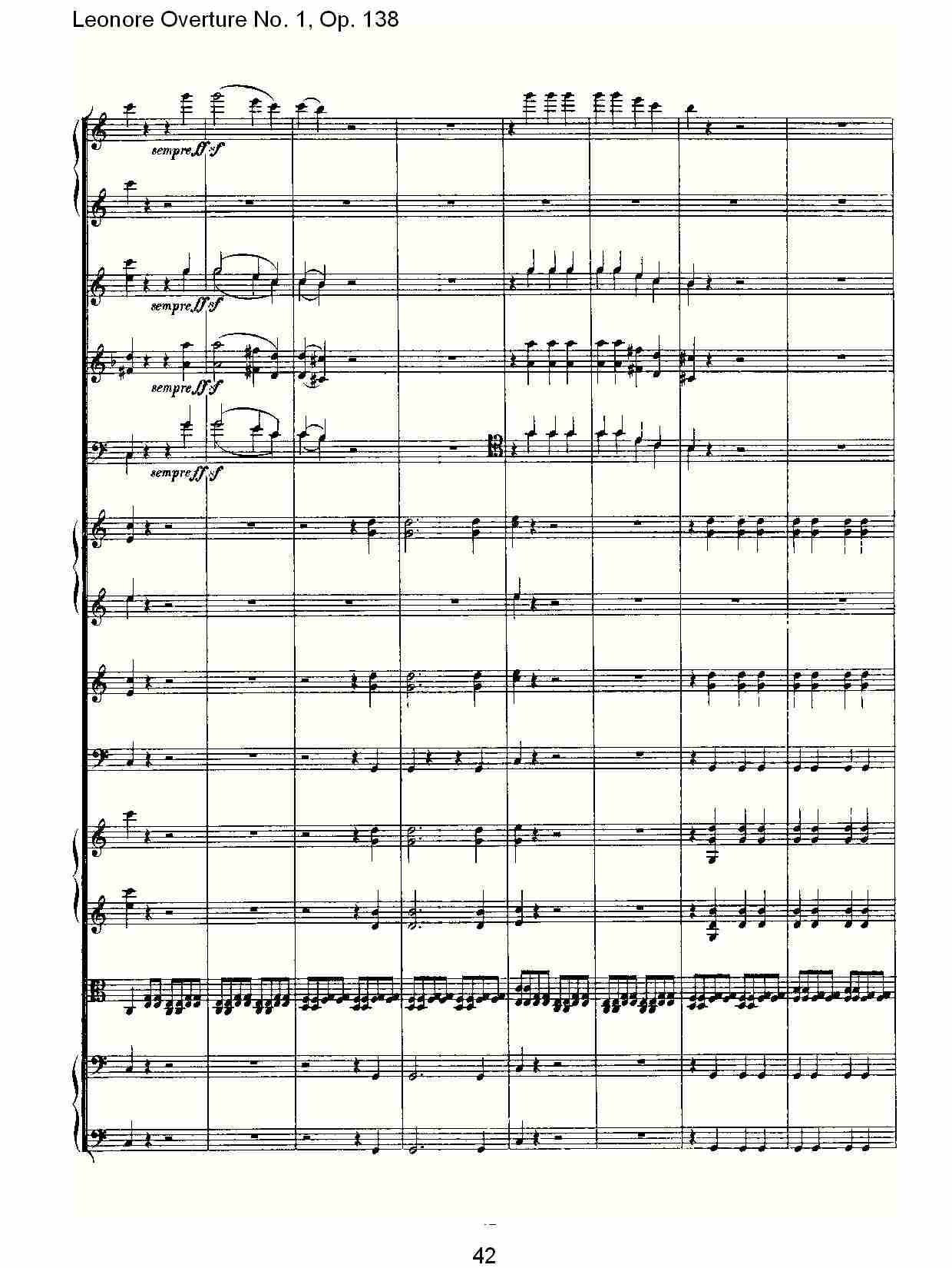 Leonore Overture No.1, Op. 138　（五）总谱（图2）