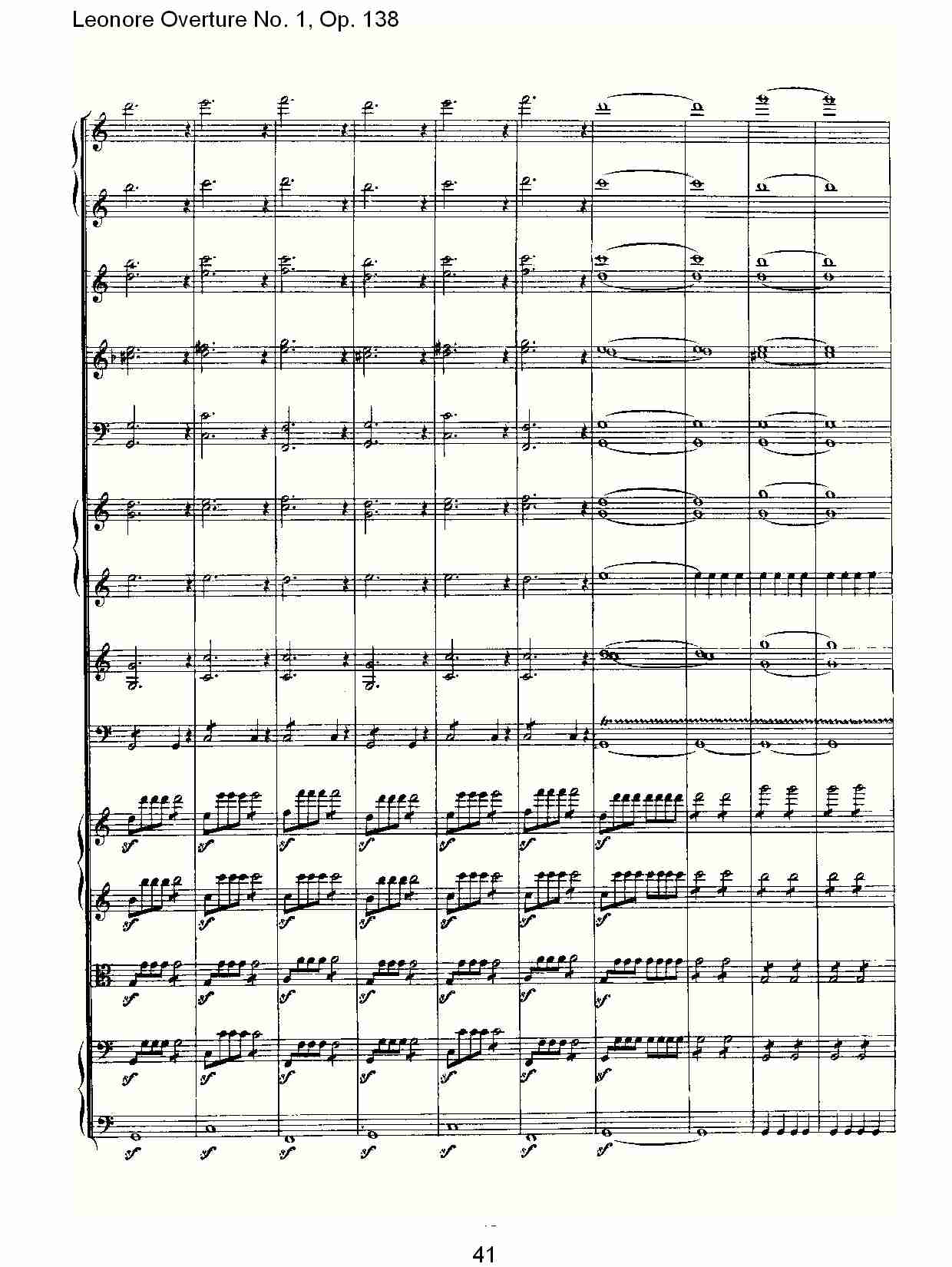 Leonore Overture No.1, Op. 138　（五）总谱（图1）