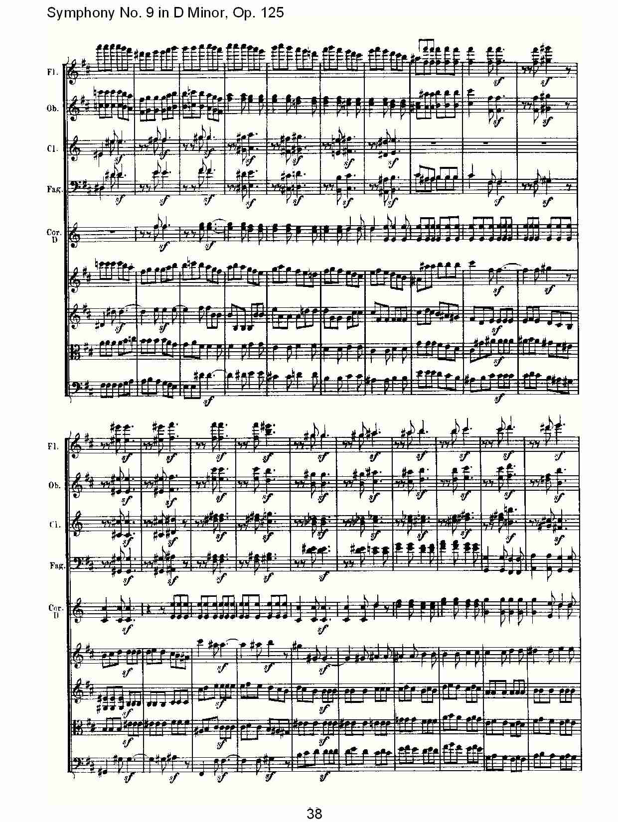 D大调第九交响曲 Op.125 第四乐章（四）总谱（图8）