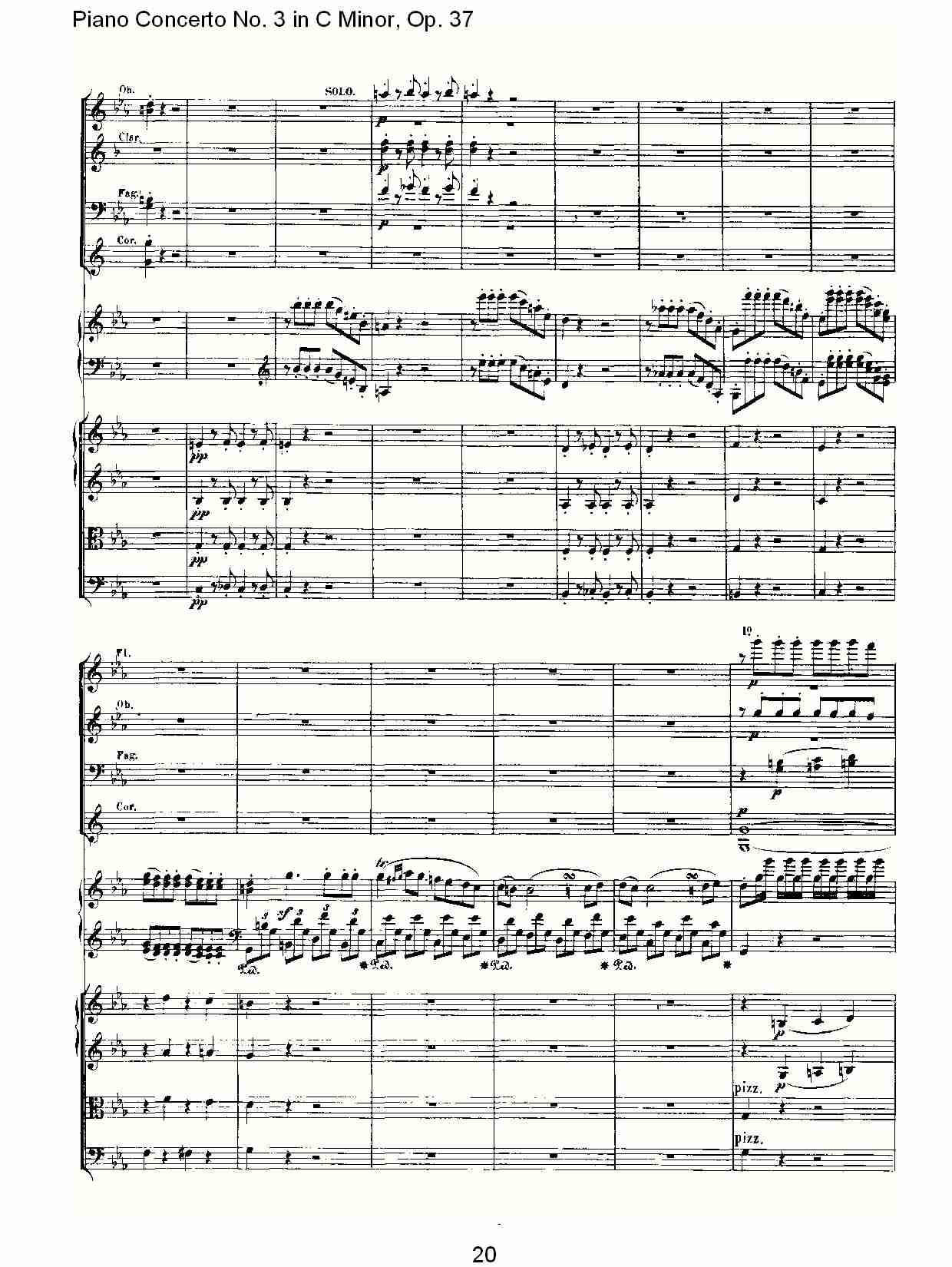 Ｃ大调钢琴第三协奏曲 Op.37 第一乐章（二）总谱（图10）