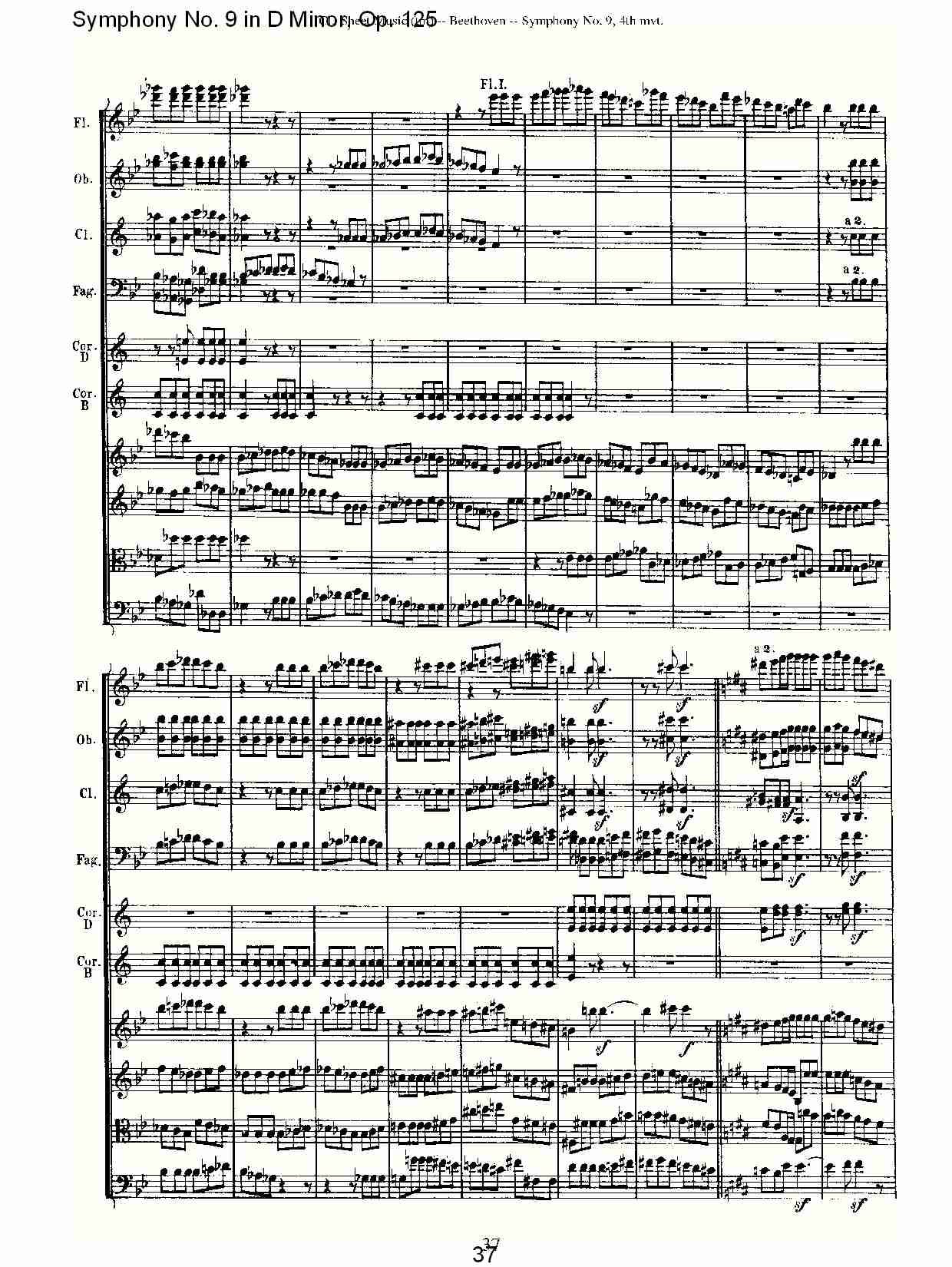 D大调第九交响曲 Op.125 第四乐章（四）总谱（图7）