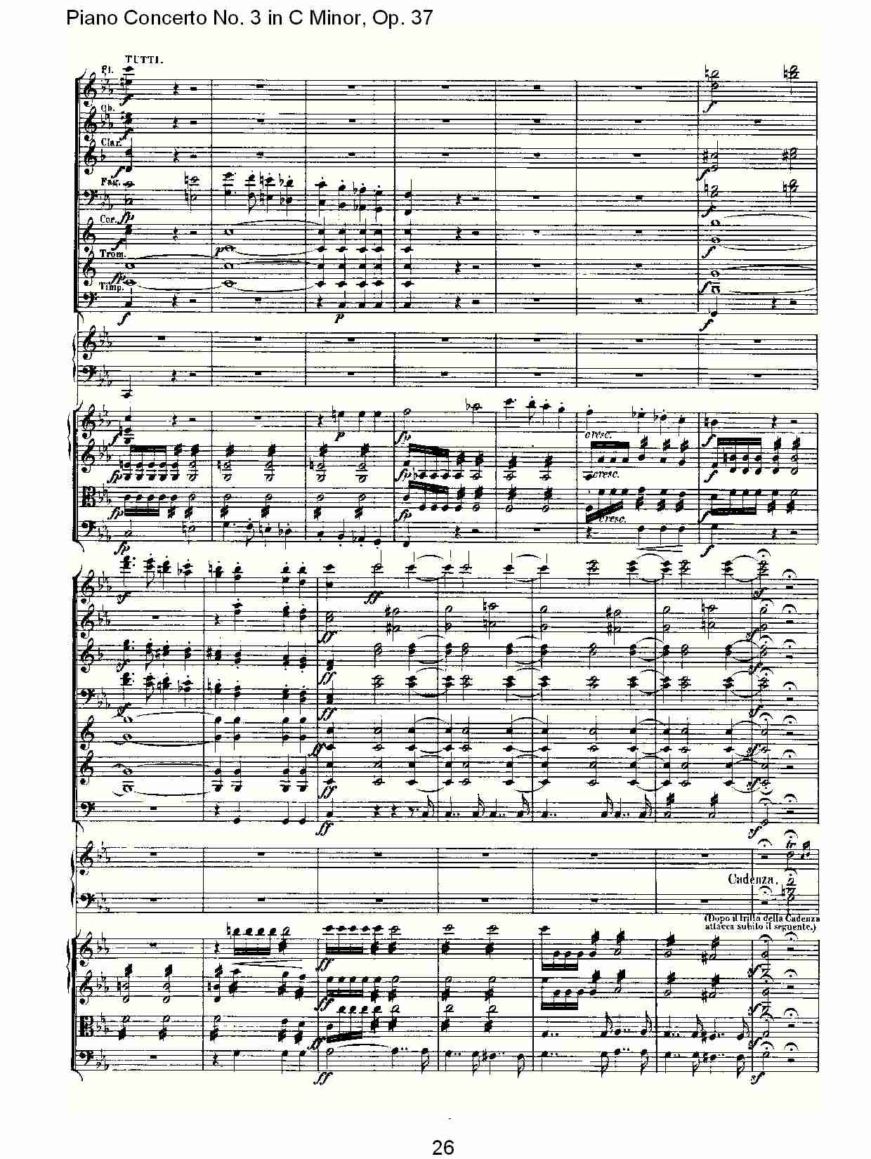 Ｃ大调钢琴第三协奏曲 Op.37 第一乐章（三）总谱（图6）