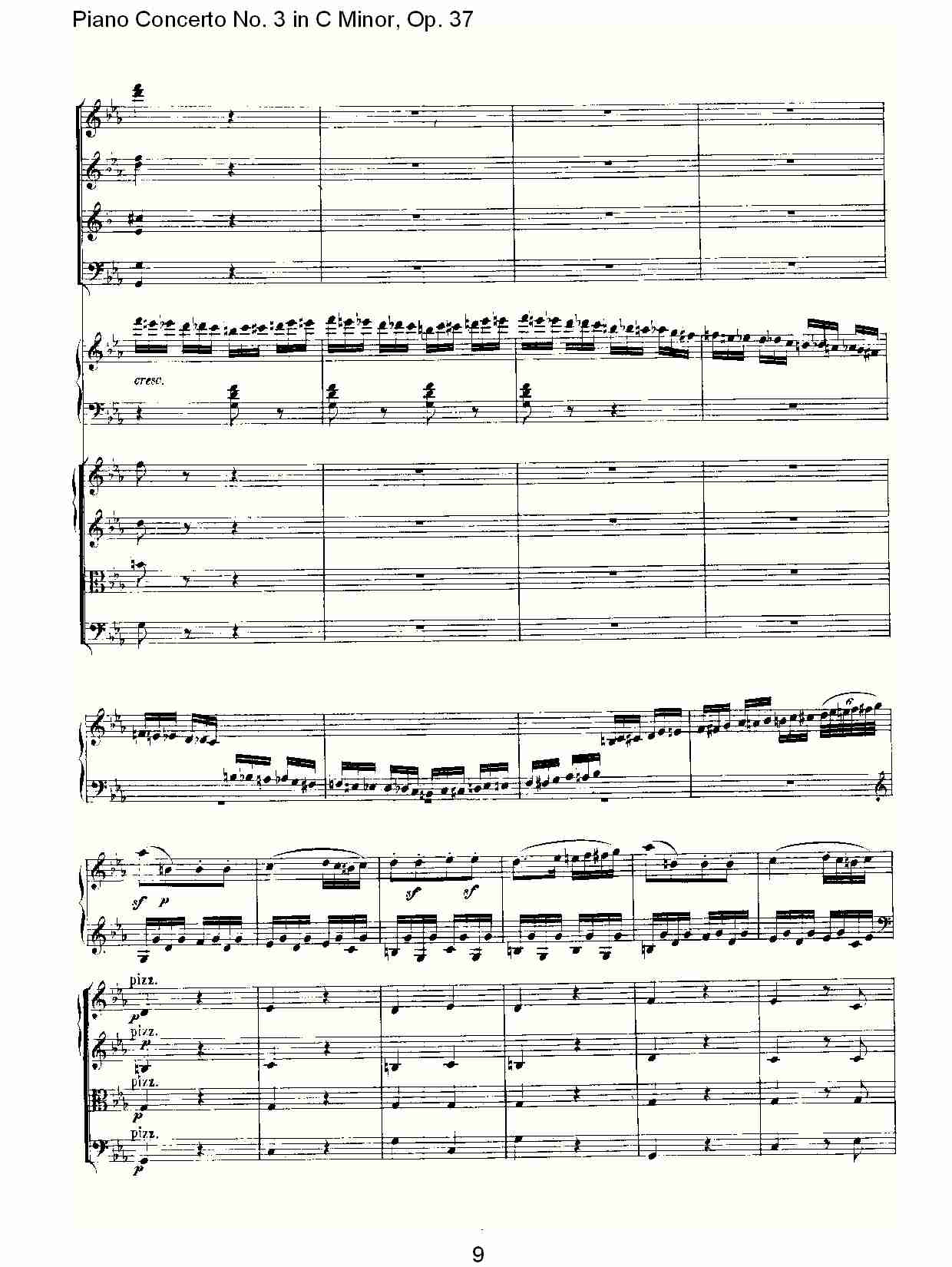 Ｃ大调钢琴第三协奏曲 Op.37 第三乐章（一）总谱（图9）