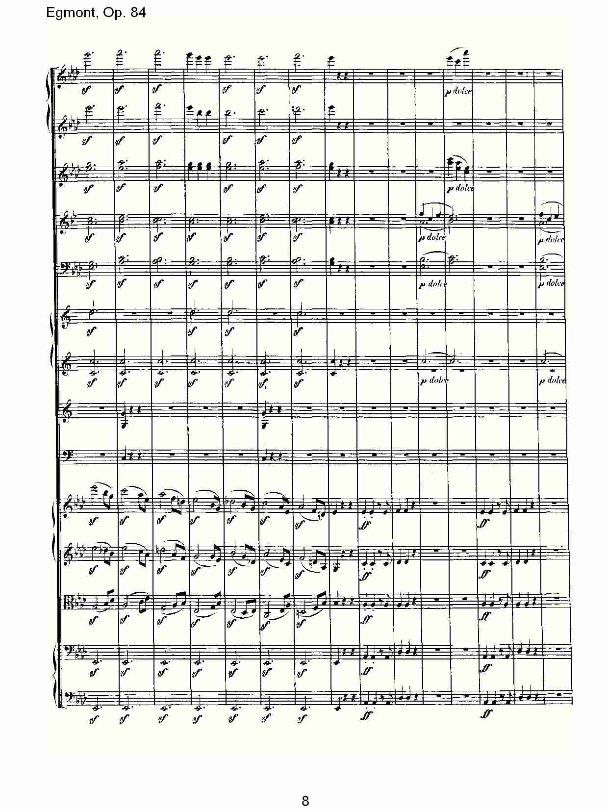 Egmont, Op. 84 (一）总谱（图8）