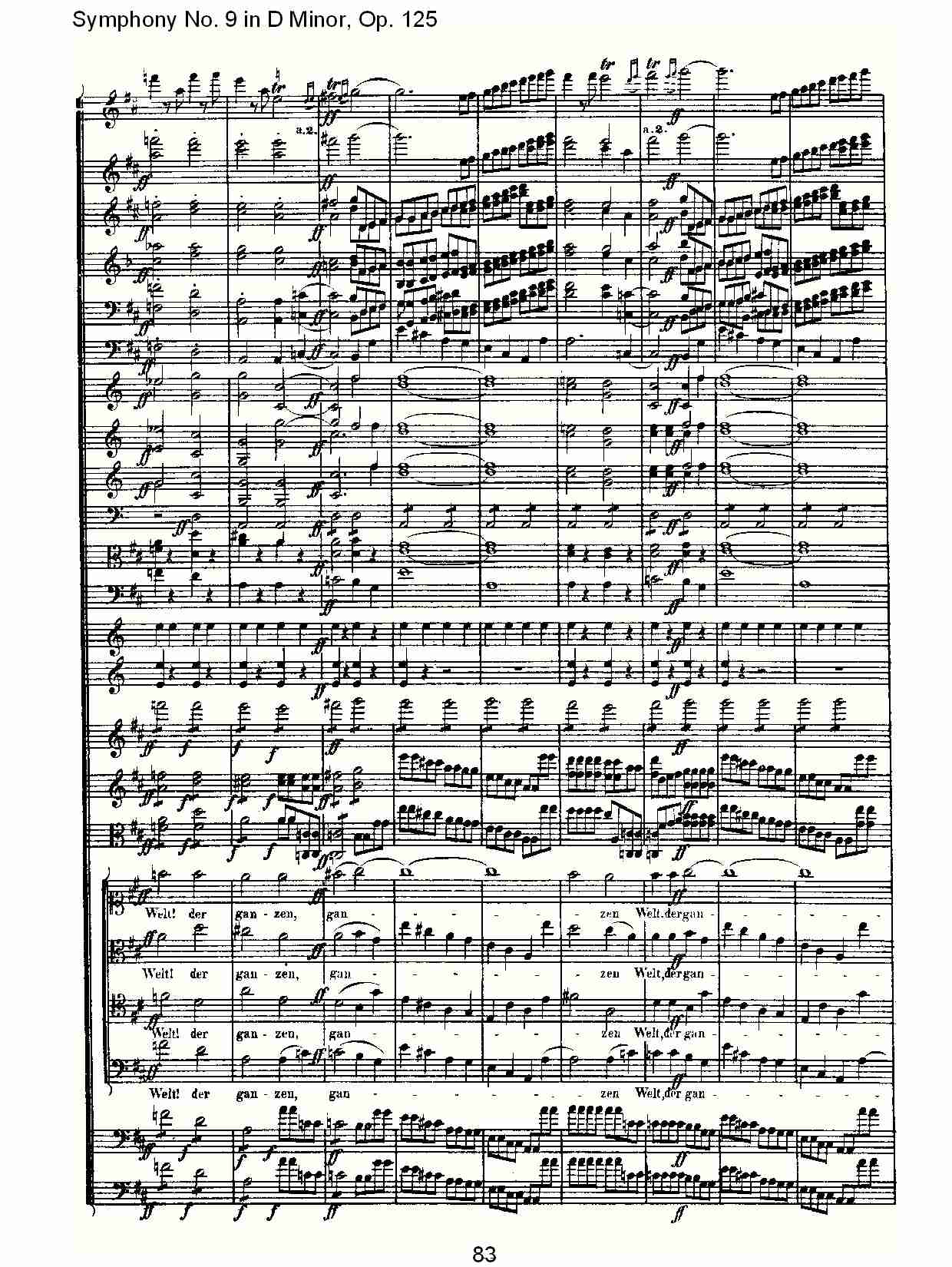 D大调第九交响曲 Op.125 第四乐章（九）总谱（图3）