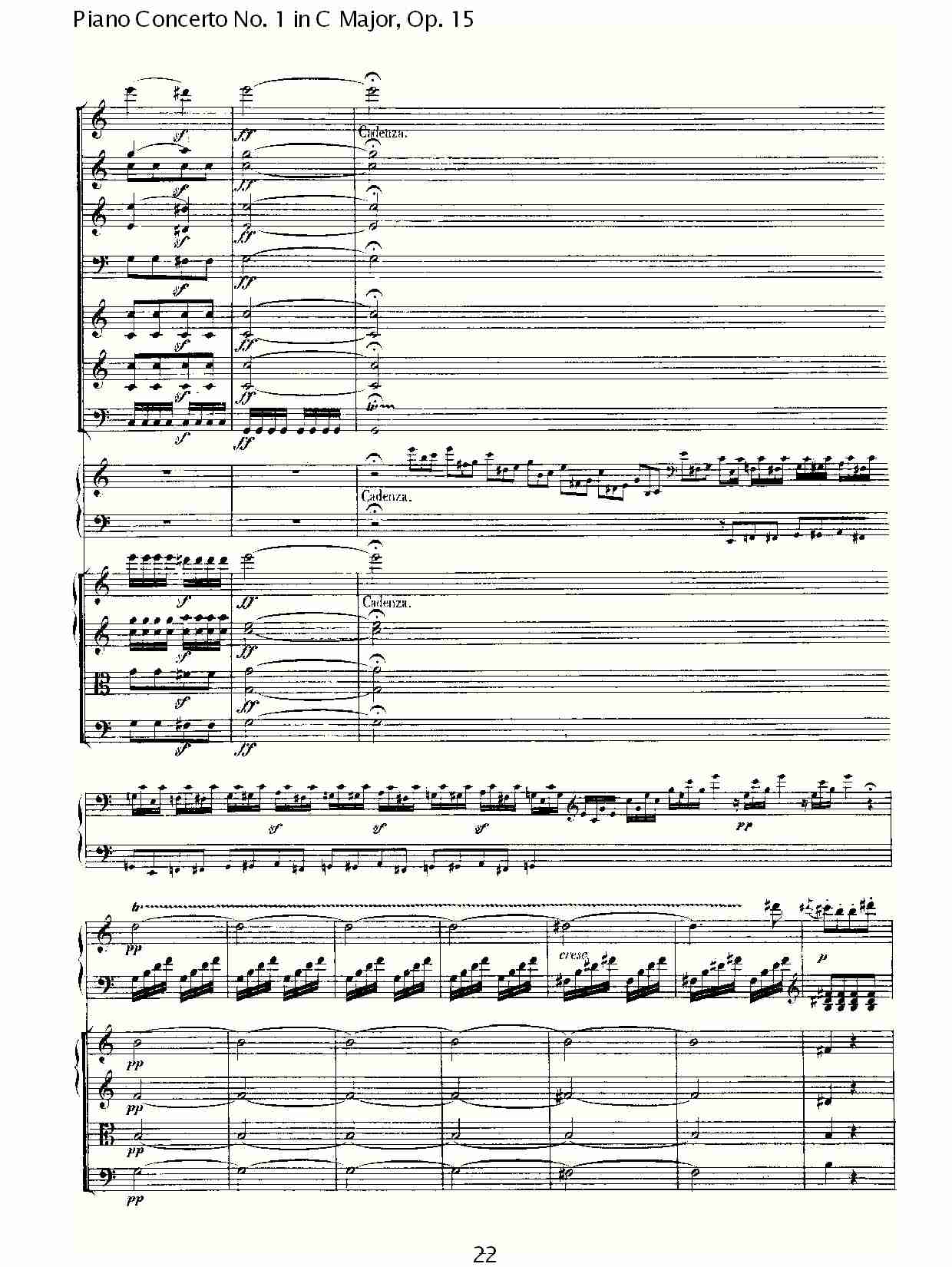 C大调钢琴第一协奏曲 Op.15　第三乐章（三）总谱（图2）
