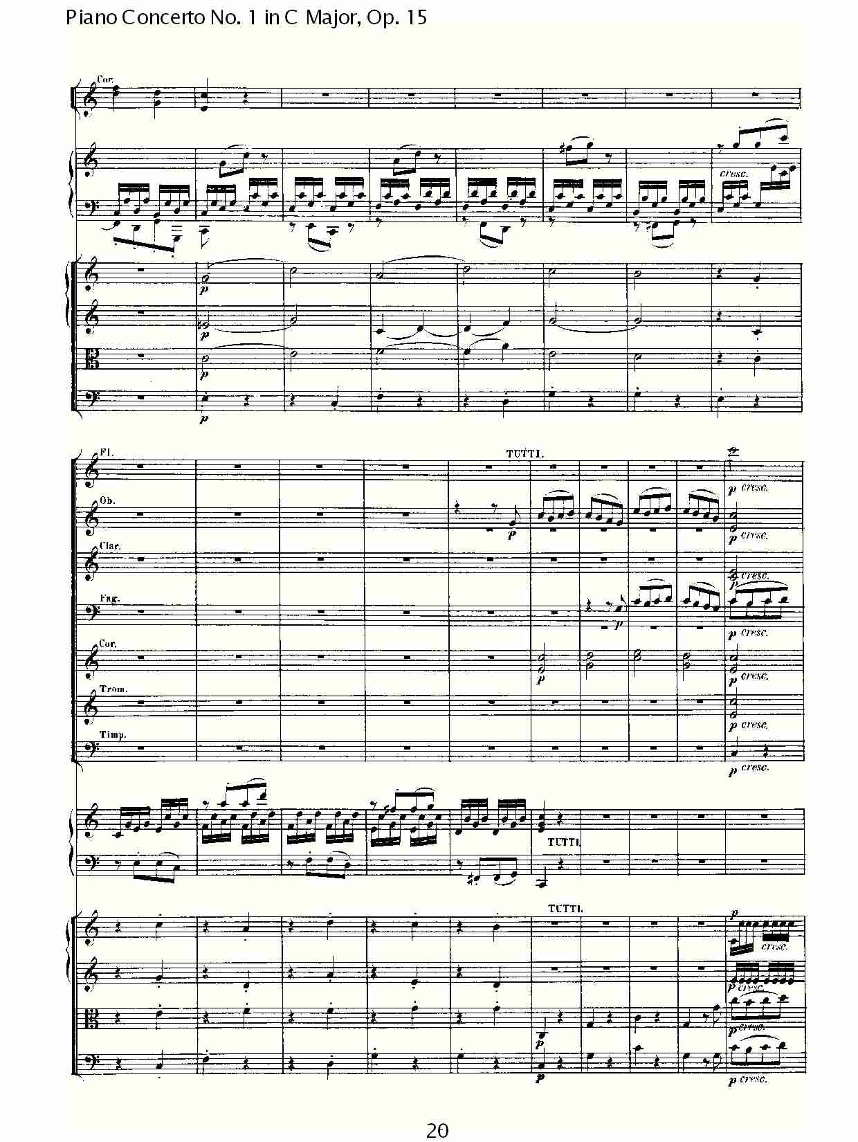 C大调钢琴第一协奏曲 Op.15　第三乐章（二）总谱（图10）