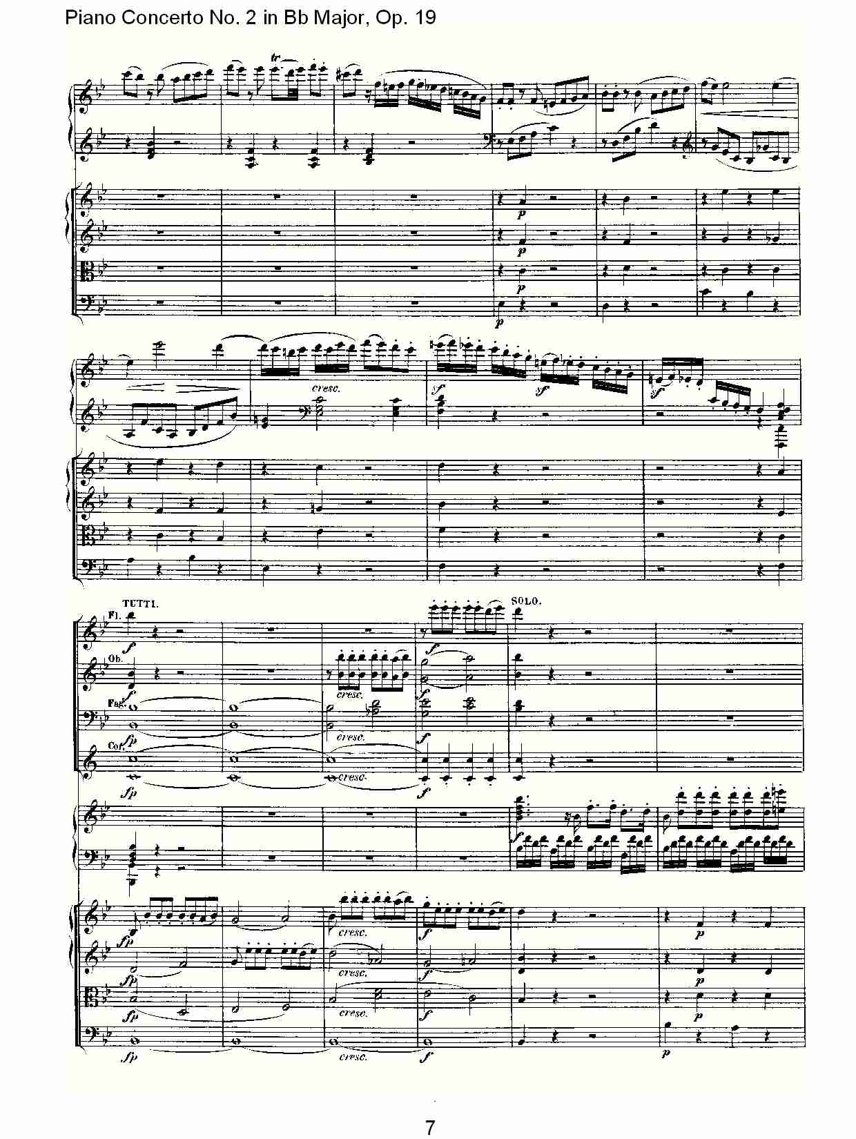 Bb大调钢琴第二协奏曲 Op.19 第一乐章（一）总谱（图7）