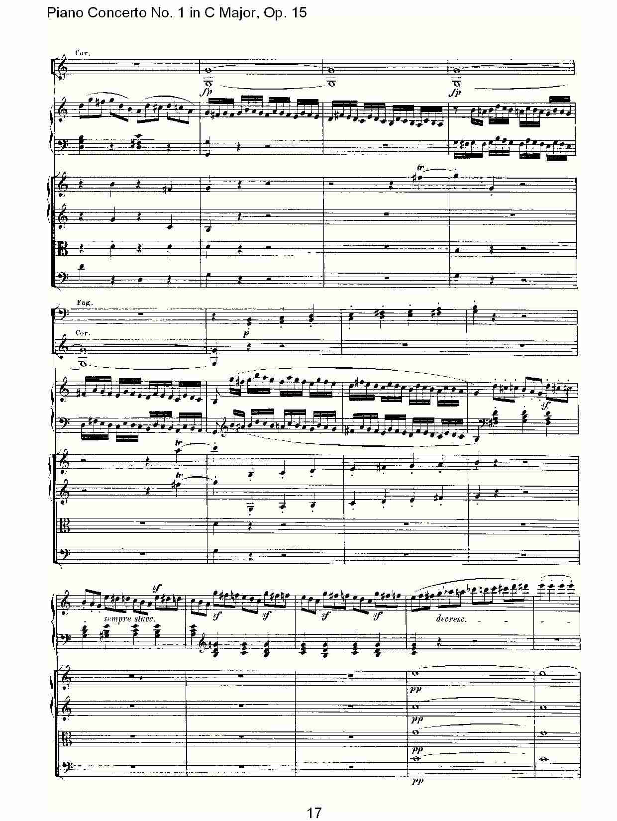 C大调钢琴第一协奏曲 Op.15　第一乐章（二）总谱（图7）