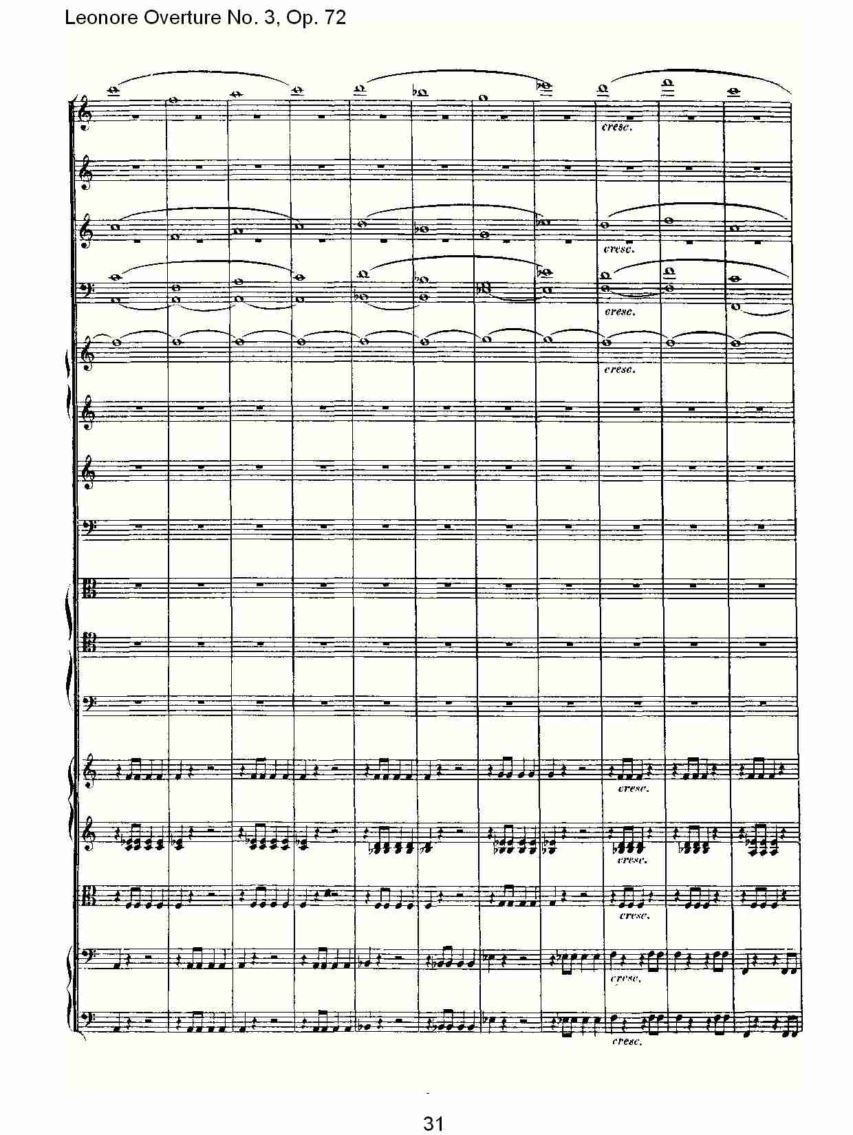 Leonore Overture No. 3, Op. 72　（四）总谱（图1）