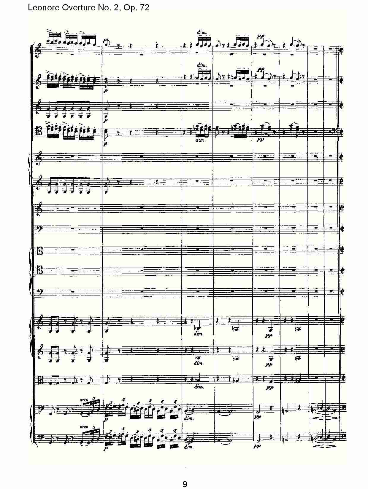 Leonore Overture No. 2, Op. 72 （一）总谱（图9）