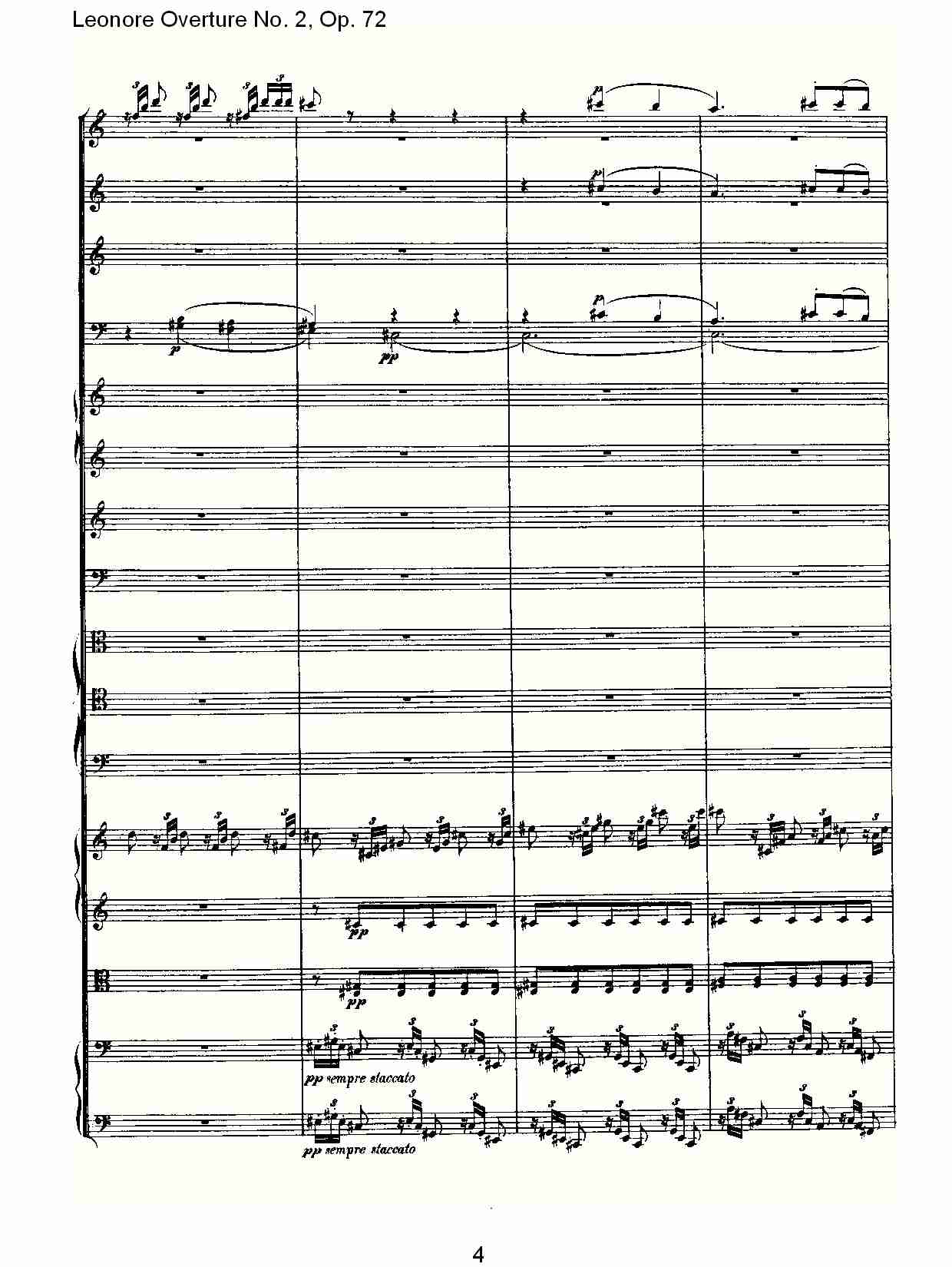 Leonore Overture No. 2, Op. 72 （一）总谱（图4）