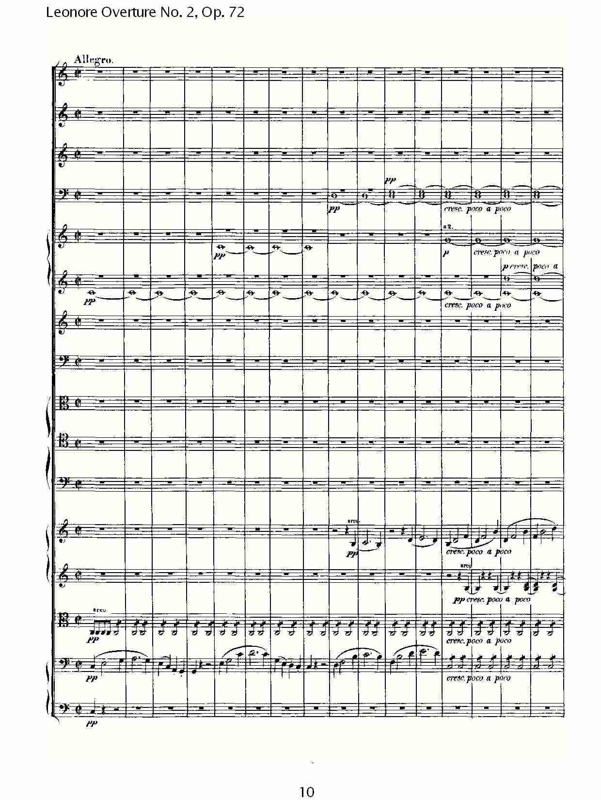 Leonore Overture No. 2, Op. 72 （一）总谱（图10）