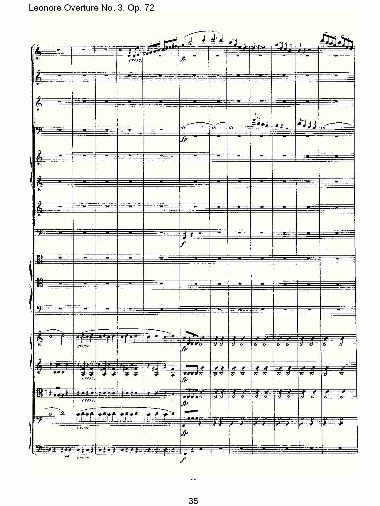 Leonore Overture No. 3, Op. 72　（四）总谱（图5）