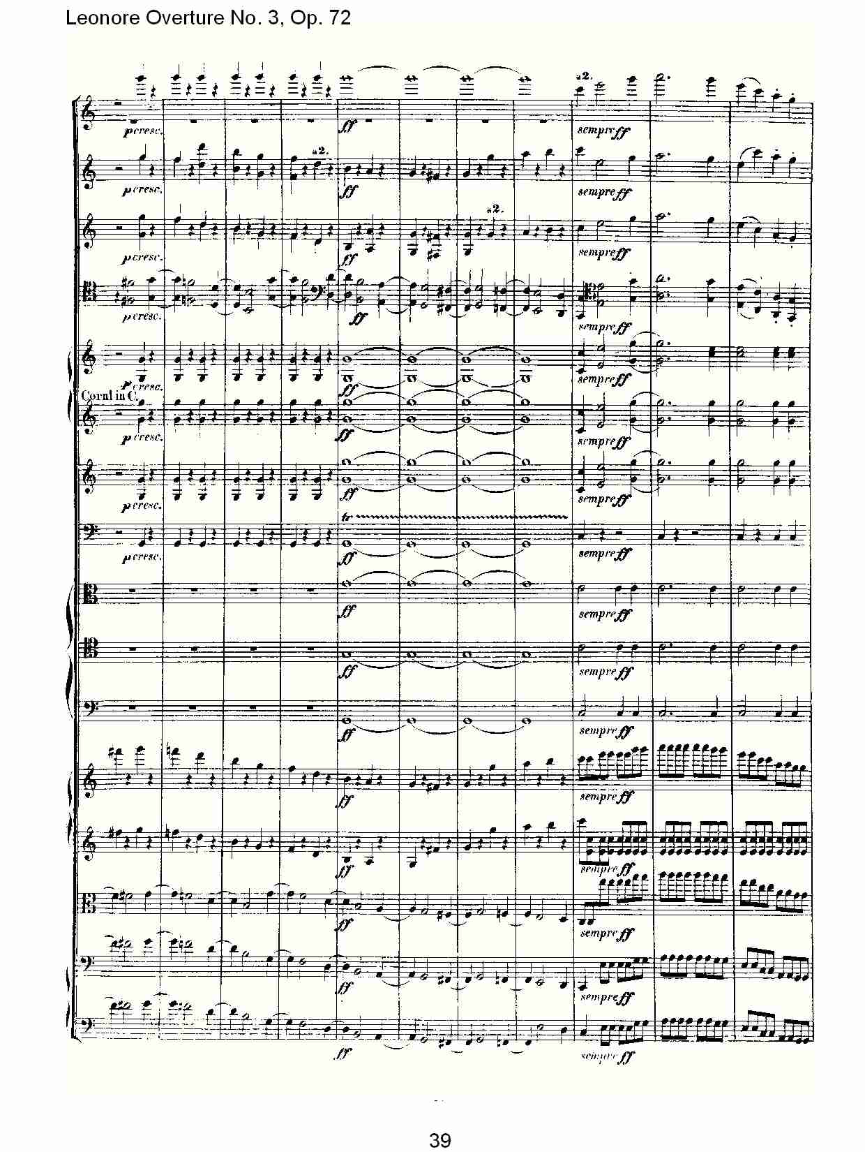 Leonore Overture No. 3, Op. 72　（四）总谱（图9）