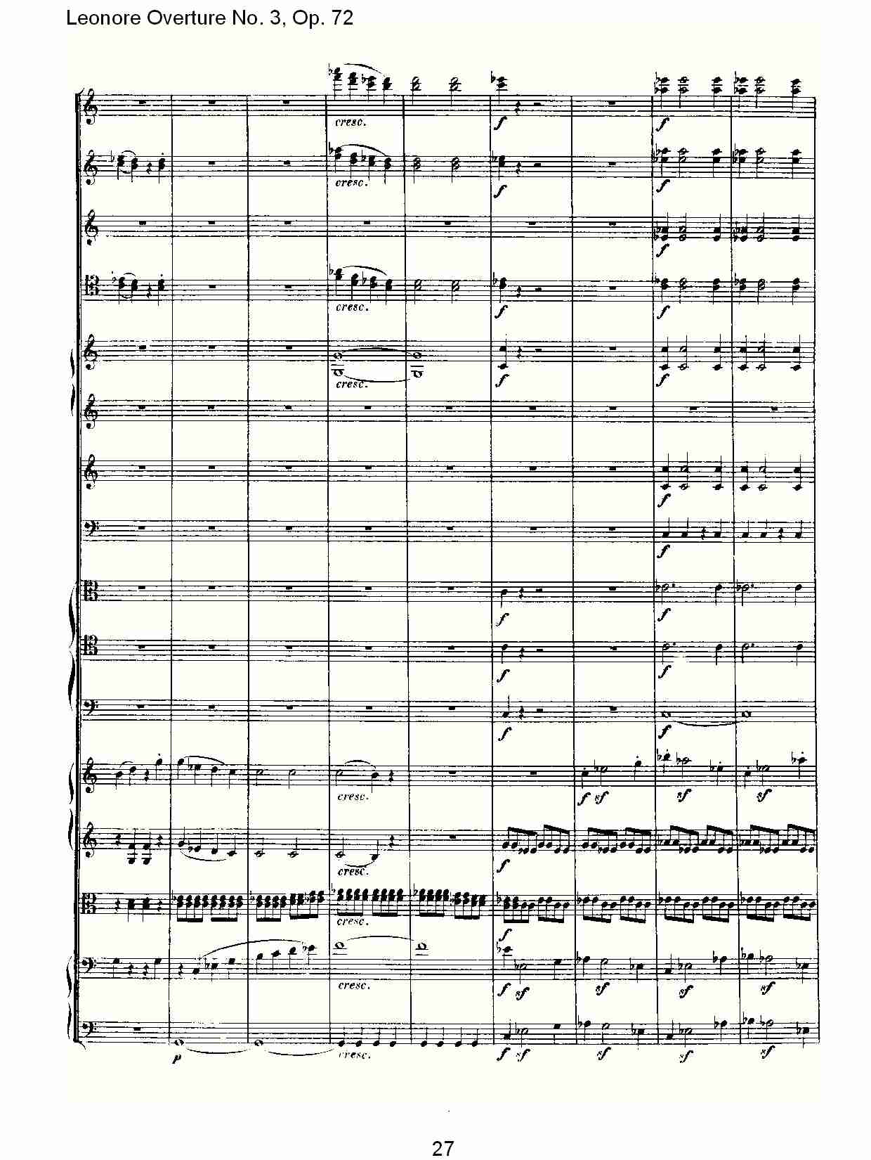 Leonore Overture No. 3, Op. 72　（三）总谱（图7）