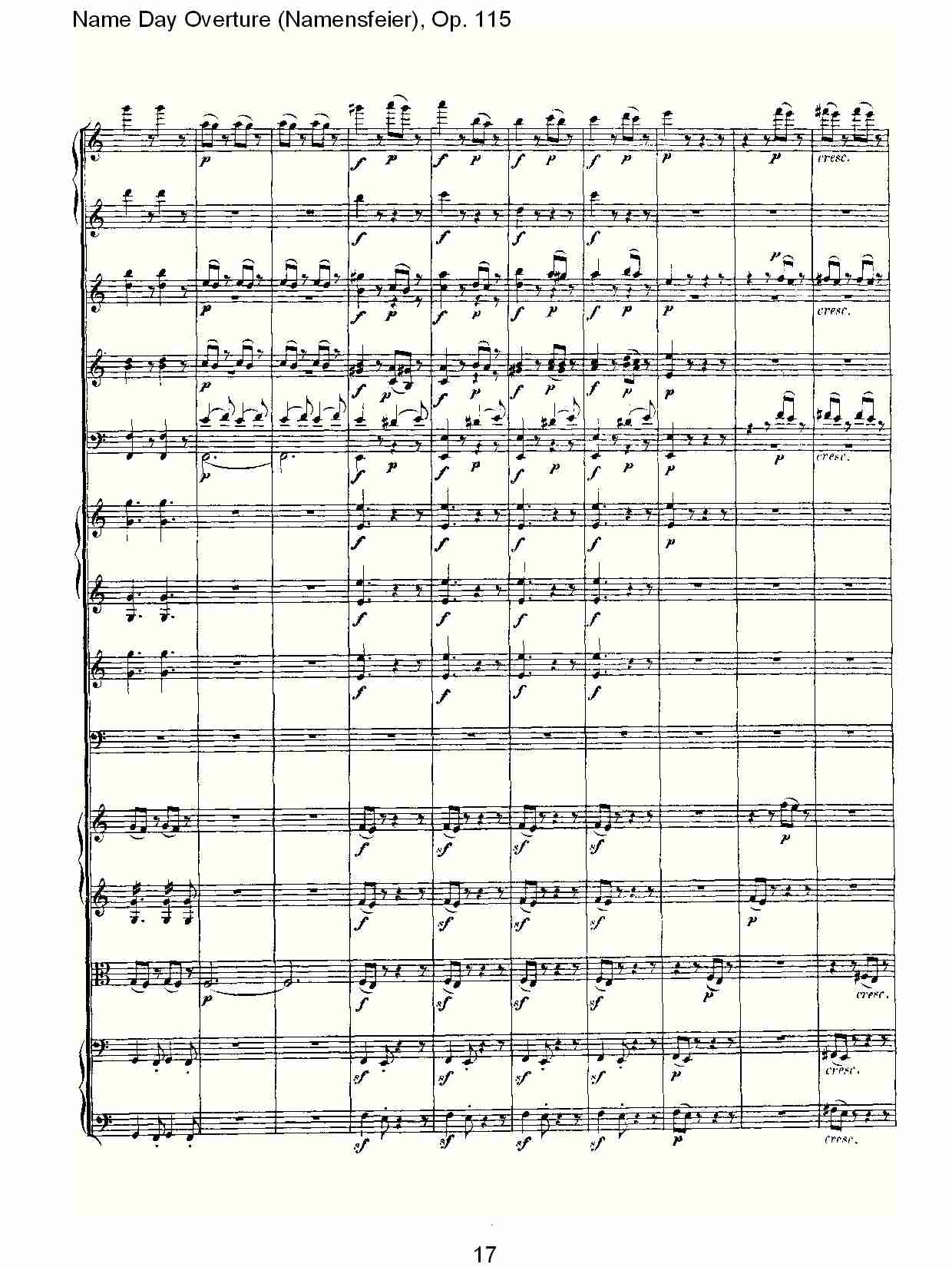 Name Day Overture (Namensfeier), Op. 115（二）总谱（图7）