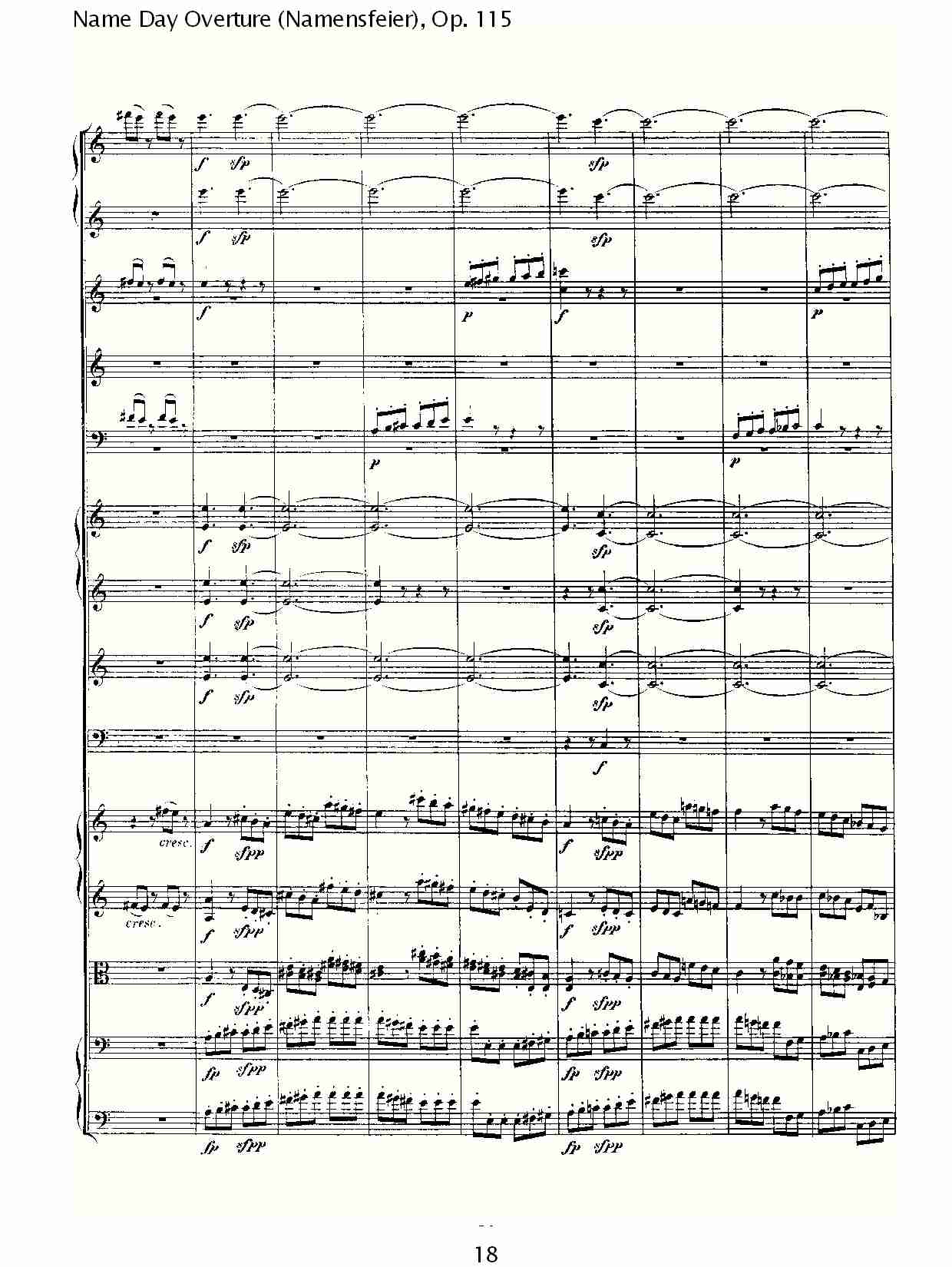 Name Day Overture (Namensfeier), Op. 115（二）总谱（图8）