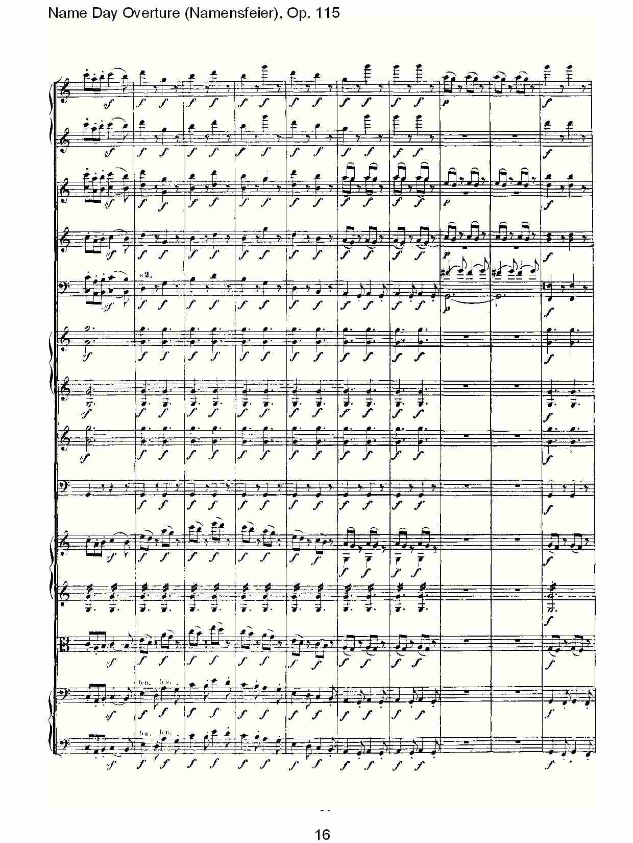 Name Day Overture (Namensfeier), Op. 115（二）总谱（图6）