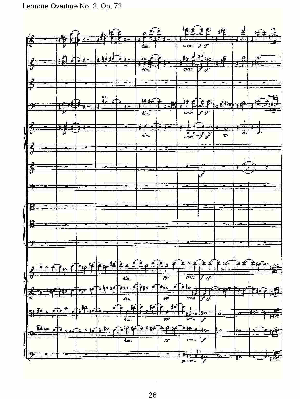 Leonore Overture No. 2, Op. 72 （三）总谱（图6）