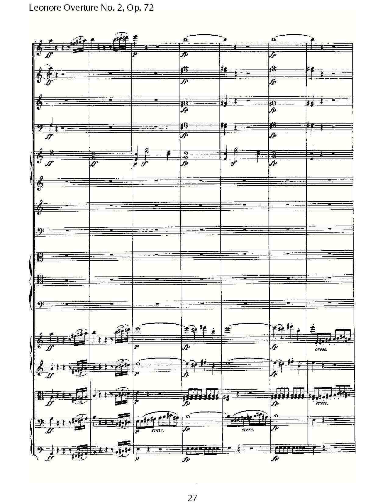 Leonore Overture No. 2, Op. 72 （三）总谱（图7）